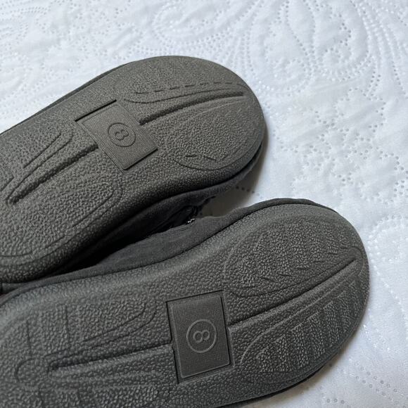 Fleece Lined Solid Slippers Size 8 - Picture 6 of 9